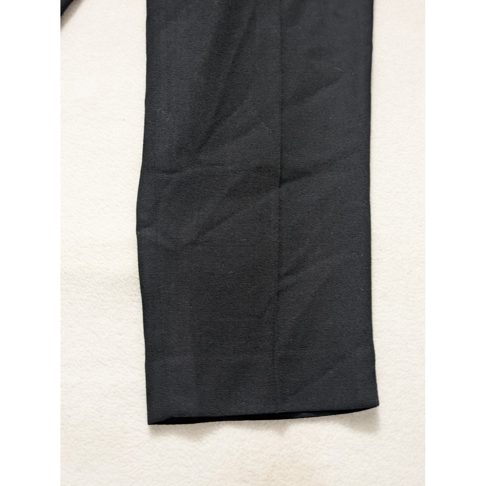 Pendleton 100% Virgin Wool Dress Pants Womens Petite 12 Black USA Made Trousers - Picture 7 of 13